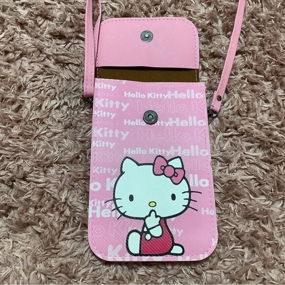 Pastel Pink Hello Kitty Graphic Kawaii Kidcore Crossbody Bag - Picture 5 of 9